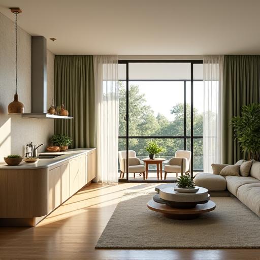 The Ginger Lily Loft, a spacious suite with a separate living area.
